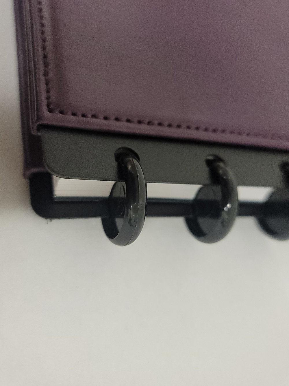 TUL Discbound Notebook Genuine Leather Cover Purple Letter Size - Picture 8 of 8
